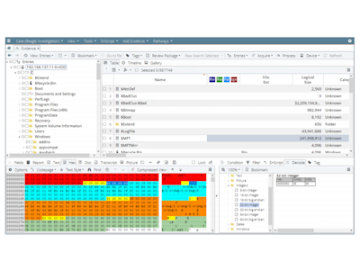 Opentext Encase interface