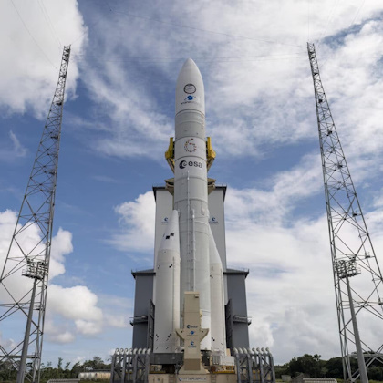 Ariane 6 sur son pas de tir